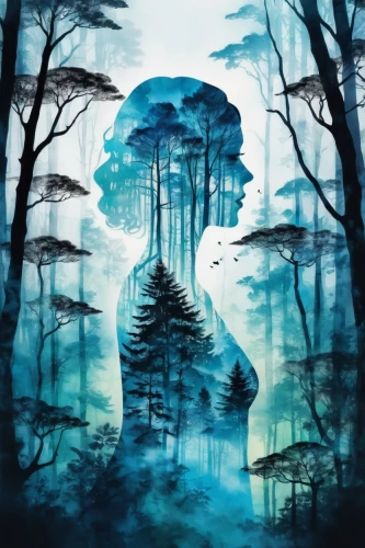 forest background,haunted forest,forest landscape,the forests,the forest,forest of dreams,ghost forest,forest tree,forests,forest,fir forest,mystery book cover,forest road,winter forest,forest dark,the woods,the trees,foggy forest,enchanted forest,blue painting,Photography,Artistic Photography,Artistic Photography 07