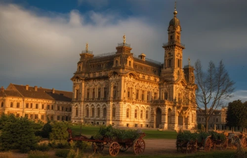 fairy tale castle sigmaringen,dresden,hohenzollern castle,iasi,the palace of culture,fairy tale castle,aberdeenshire,sigmaringen,gold castle,czechia,gothic architecture,medieval architecture,otago,rhineland palatinate,highclere castle,tweed courthouse,peterhof palace,castle of the corvin,fairytale castle,victorian,Photography,General,Realistic