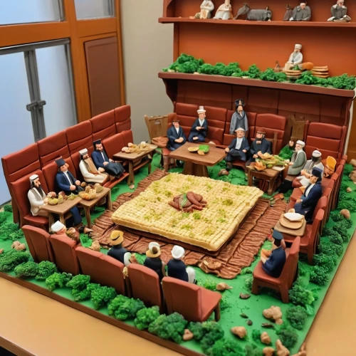 conference room table,gnomes at table,conference table,settlers of catan,the court sandalwood carved,beer table sets,eieerkuchen,boardroom,cupcake tray,miniature figures,board room,card table,japanese zen garden,diorama,poker table,playmobil,chess board,the local administration of mastery,round table,minifigures