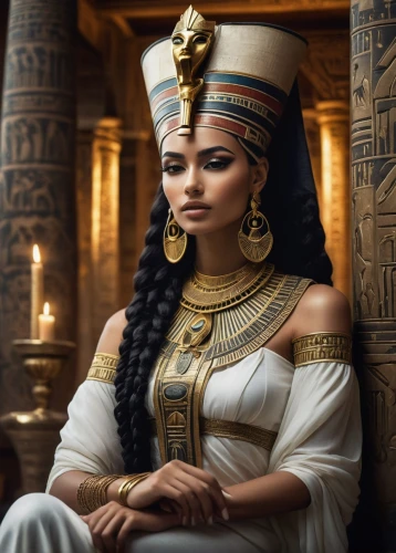 cleopatra,ancient egyptian girl,egyptian,ancient egyptian,ancient egypt,pharaoh,tutankhamun,ramses ii,pharaonic,tutankhamen,egypt,egyptian temple,pharaohs,egyptians,king tut,nile,egyptology,horus,priestess,karnak,Illustration,Abstract Fantasy,Abstract Fantasy 01