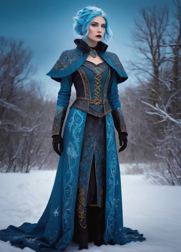 winterblueher,ice queen,the snow queen,blue enchantress,suit of the snow maiden,elsa,ice princess,cosplay image,frozen,show off aurora,violet head elf,aurora,sterntaler,male elf,elf,aurora-falter,eternal snow,imperial coat,nordic,heroic fantasy,Conceptual Art,Daily,Daily 25