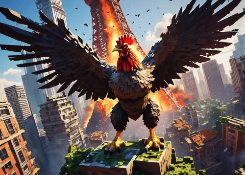 phoenix rooster,redcock,griffon bruxellois,cockerel,avian,garuda,chicken 65,bantam,perico,the chicken,chicken bird,rooster,eagle vector,griffin,big pigeon,renegade,eagle eastern,chicken,big hawk,king buzzard,Unique,Pixel,Pixel 03