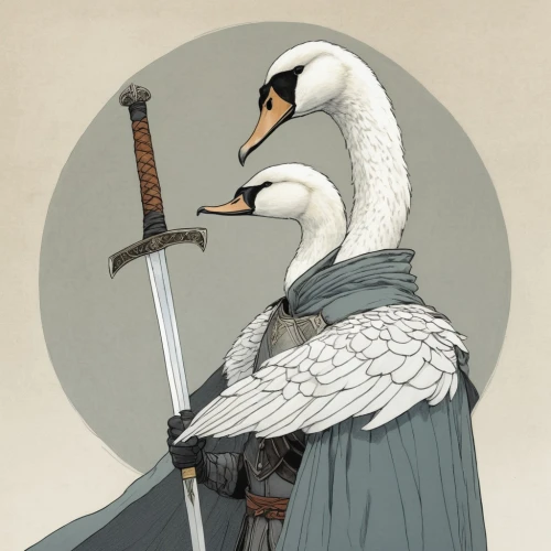 gooseander,the sandpiper general,tula fighting goose,trumpet of the swan,snow goose,ornamental duck,nile goose,st martin's day goose,waterfowl,goose,heraldic animal,araucana,platycercus,wild goose,larus,bard,pintail,young goose,rallidae,the head of the swan,Illustration,Vector,Vector 10