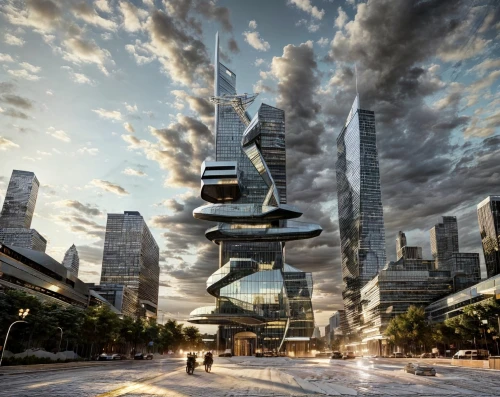 futuristic architecture,hudson yards,futuristic landscape,shanghai,tianjin,futuristic art museum,sky space concept,stalin skyscraper,pudong,chinese architecture,the skyscraper,dystopian,skycraper,zhengzhou,ekaterinburg,metropolis,skyscraper,urban towers,asian architecture,nanjing