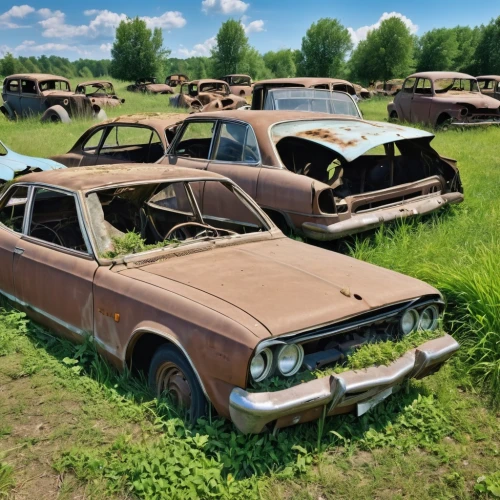 car cemetery,rusty cars,salvage yard,old cars,volvo 140 series,gaz-21,triumph dolomite,dacia 1300,rover p3,junk yard,volga car,rover p5,old abandoned car,scrapyard,rover p4,rover p6,cars cemetry,bmw 700,bmw 320,polski fiat 125p,Photography,General,Realistic