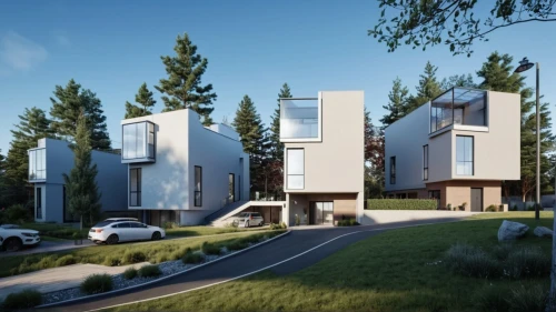 new housing development,modern architecture,modern house,3d rendering,townhouses,residential,cube stilt houses,cubic house,residential house,dunes house,eco-construction,housebuilding,smart house,prefabricated buildings,housing,residential property,render,bendemeer estates,archidaily,cube house,Photography,General,Realistic