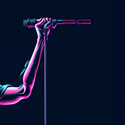 pink vector,gun,syringe,ski pole,vector art,drawing trumpet,man holding gun and light,vector illustration,baton,microphone,vector graphic,sledgehammer,mic,neon arrows,sniper,lightsaber,wrench,triceps,the flute,mute