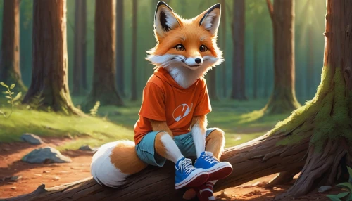 cute fox,child fox,little fox,adorable fox,in the forest,garden-fox tail,forest walk,fox,a fox,forest animal,forest background,forest,picnic,redfox,vulpes vulpes,foxes,red fox,fox hunting,cartoon forest,forest glade,Conceptual Art,Oil color,Oil Color 02