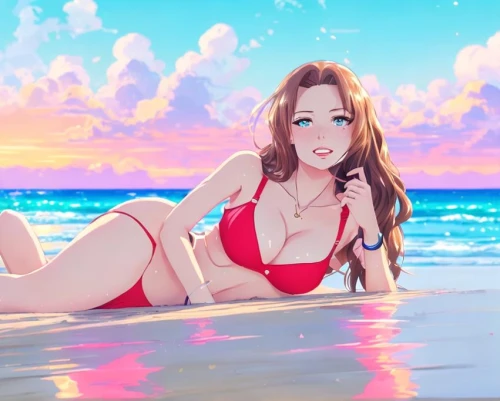 beach background,summer background,honolulu,sanya,pink beach,red summer,beach scenery,tsumugi kotobuki k-on,lover's beach,seaside,ocean,candy island girl,anime 3d,beautiful beach,cg artwork,dream beach,summer day,ocean background,sea,sea ocean,Common,Common,Japanese Manga