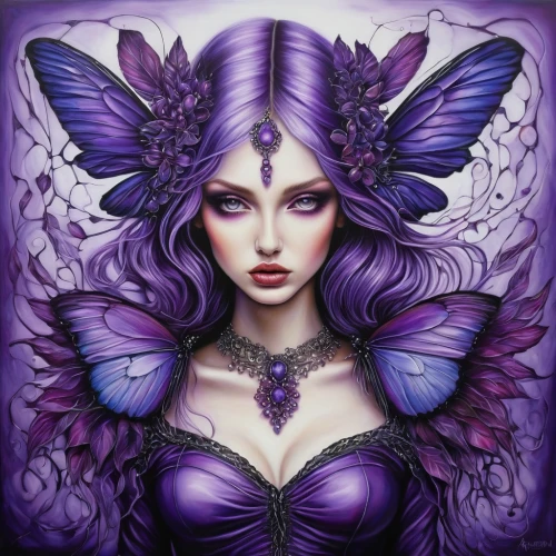 butterfly lilac,la violetta,faerie,faery,vanessa (butterfly),fairy queen,blue passion flower butterflies,violet,evil fairy,cupido (butterfly),julia butterfly,purple lilac,veil purple,fae,aurora butterfly,fantasy art,wing purple,passion butterfly,butterfly background,flower fairy,Illustration,Abstract Fantasy,Abstract Fantasy 14
