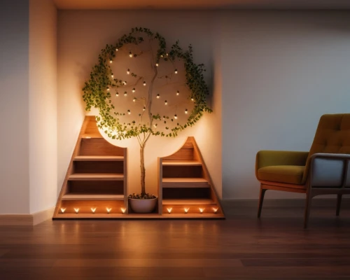 luminous garland,hallway space,wooden mockup,wooden stairs,wooden stair railing,interior decoration,modern decor,visual effect lighting,ambient lights,3d rendering,christmas fireplace,contemporary decor,circular staircase,christmas garland,wall lamp,room divider,stairwell,decoration,christmas mock up,decorates,Photography,General,Natural