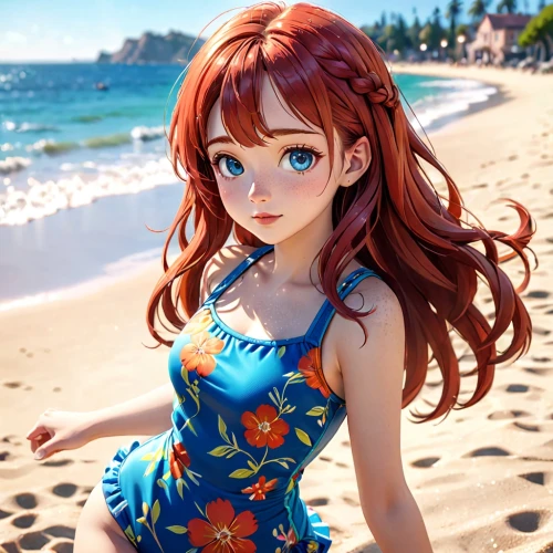 beach background,honolulu,one-piece swimsuit,summer swimsuit,nami,hinata,aloha,moana,luau,swimsuit,summer background,beach scenery,tankini,honoka,seaside daisy,umbrella beach,waikiki beach,seaside,ocean,mikuru asahina,Anime,Anime,Cartoon