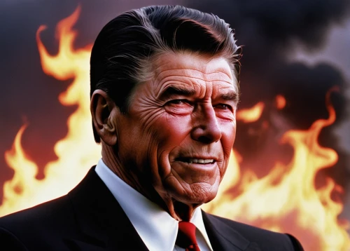 ronald reagan,president of the u s a,fire background,patriot,republican,richard nixon,the conflagration,2020,communist,hot air,president of the united states,president,the president,lake of fire,barrack obama,2021,smoking man,bay of pigs,united states of america,wall,Art,Artistic Painting,Artistic Painting 33