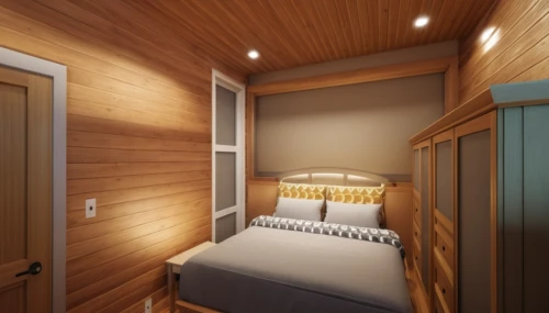 wooden sauna,sleeping room,guest room,guestroom,3d rendering,japanese-style room,modern room,capsule hotel,cabin,wood grain,small cabin,wooden mockup,room divider,inverted cottage,patterned wood decoration,laminated wood,bedroom,canopy bed,wood texture,render,Photography,General,Realistic