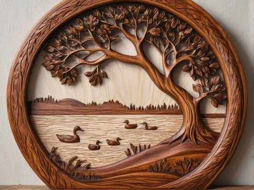 wood mirror,wood art,carved wood,wood carving,wooden plate,circle shape frame,patterned wood decoration,knothole,ornamental wood,on wood,decorative frame,fall picture frame,wood frame,wood stain,woodworker,wood window,in wood,woodworking,floral and bird frame,wood board,Photography,General,Natural