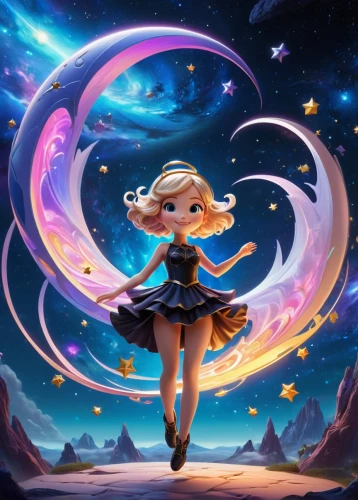 fairy galaxy,falling star,star illustration,fantasia,show off aurora,moon and star background,starscape,aurora,star winds,falling stars,star sky,runaway star,zodiac sign libra,lux,fairy world,star drawing,meteora,rosa 'the fairy,mermaid background,constellation lyre,Unique,3D,3D Character