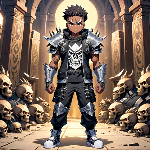 katakuri,crossbones,death god,cross bones,skull bones,stone background,skull allover,dean razorback,dane axe,dragon slayer,male mask killer,renascence bulldogge,mercenary,crusader,male character,yukio,fantasy warrior,png image,archangel,edit icon,Anime,Anime,Traditional