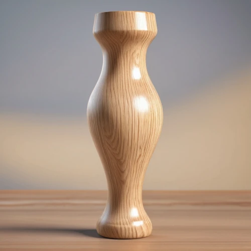 wooden spinning top,pepper mill,wooden figure,vase,chess piece,wooden toy,wooden mannequin,medieval hourglass,wooden,sand timer,flower vase,pepper shaker,candle holder with handle,3d model,kokeshi,in wood,wooden figures,wooden bowl,wooden doll,amphora,Photography,General,Realistic