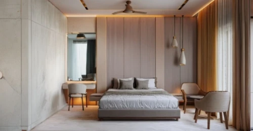 room divider,modern room,sleeping room,guest room,boutique hotel,contemporary decor,guestroom,bedroom,danish room,modern decor,hallway space,bamboo curtain,interior modern design,great room,japanese-style room,wall plaster,interior design,stucco wall,interiors,one room