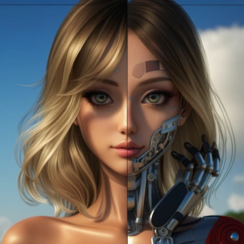 cosmetic,natural cosmetic,computer graphics,color is changable in ps,custom portrait,cosmetic brush,retouch,comparison,retouching,oil cosmetic,women's eyes,ai,cyborg,face to face,steam icon,doll's facial features,semi-profile,valerian,cgi,digital compositing,Photography,General,Realistic