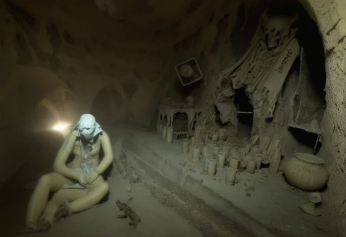 catacombs,abu simbel,cave girl,tomb figure,dungeon,burial chamber,ramses ii,cave tour,speleothem,ancient egyptian girl,egyptology,anasazi,chamber,ancient people,ancient egyptian,cellar,crypt,excavation,woman at the well,archaeology