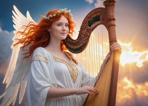 celtic harp,angel playing the harp,harp player,ancient harp,celtic woman,harpist,harp strings,harp,harp with flowers,harp of falcon eastern,celtic queen,music fantasy,lyre,autoharp,fantasy picture,valse music,serenade,mouth harp,pan flute,musical instrument,Conceptual Art,Sci-Fi,Sci-Fi 08