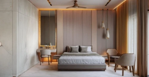 room divider,sleeping room,modern room,boutique hotel,guest room,bedroom,danish room,guestroom,bamboo curtain,contemporary decor,canopy bed,modern decor,great room,interior modern design,hallway space,japanese-style room,wall plaster,stucco wall,interior design,four-poster
