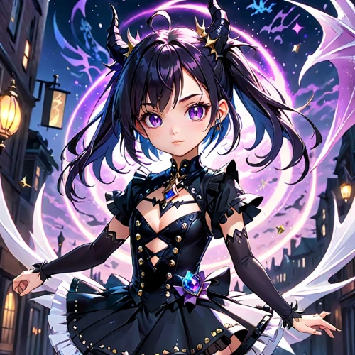 halloween wallpaper,nico,halloween background,halloween witch,halloween banner,erika,black angel,evil fairy,psychic vampire,idol,vanessa (butterfly),cg artwork,japanese idol,ako,gothic style,queen of the night,gothic dress,gothic fashion,dark angel,magical,Anime,Anime,Traditional