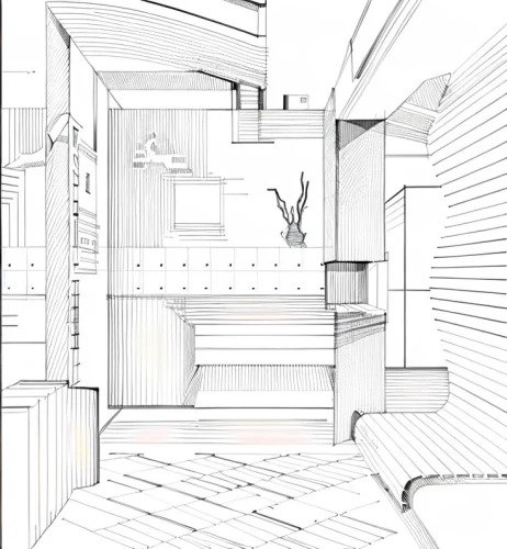 house drawing,archidaily,kirrarchitecture,3d rendering,frame drawing,japanese architecture,staircase,architect plan,line drawing,outside staircase,wireframe graphics,orthographic,winding staircase,wireframe,geometric ai file,hallway space,core renovation,ventilation grid,model house,interiors,Design Sketch,Design Sketch,None