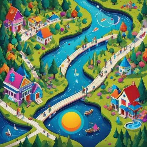 escher village,aurora village,resort town,houses clipart,children's background,alpine village,seaside resort,popeye village,motif,mountain village,playmat,home landscape,folk village,canals,knight village,miniature golf,water courses,villages,river course,ski resort,Unique,3D,Isometric