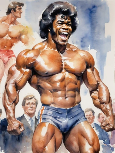 bodybuilder,afro american,muscle icon,bodybuilding,afro-american,muscle man,jheri curl,body-building,body building,strongman,muscle woman,anabolic,hercules winner,edge muscle,muscle,afroamerican,muscular,macho,workout icons,incredible hulk,Conceptual Art,Oil color,Oil Color 10