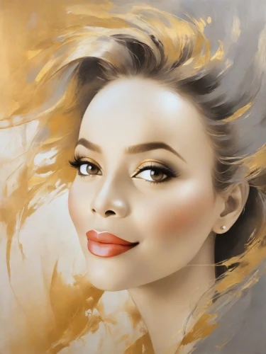 photo painting,gold paint stroke,airbrushed,gold paint strokes,portrait background,world digital painting,cosmetic brush,fashion vector,fashion illustration,woman face,image manipulation,art painting,woman's face,beauty face skin,painted lady,digital art,gold foil art,gold color,women's cosmetics,in photoshop,Digital Art,Impressionism