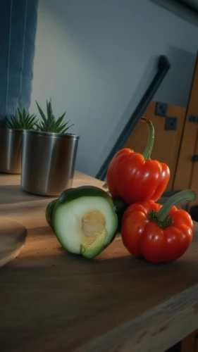 produce,roma tomato,tomato,zucchini,cutting board,green tomatoe,3d render,cucuzza squash,bellpepper,tomato crate,avacado,b3d,3d model,cooking vegetables,food styling,fresh vegetables,vegetable pan,roma tomatoes,tomato omelette,ratatouille,Photography,General,Realistic