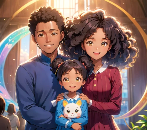 mulberry family,studio ghibli,the dawn family,happy family,lion children,cg artwork,iris family,herring family,lily family,birch family,magnolia family,rose family,holy family,kawaii children,a family harmony,parents with children,acerola family,oleaster family,mother and father,families,Anime,Anime,Realistic