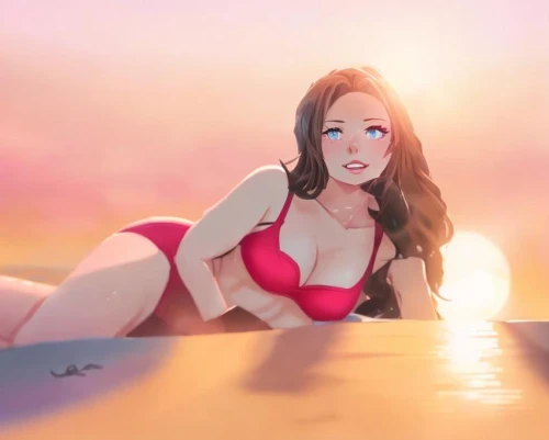 digital painting,beach background,summer background,lifeguard,summer floatation,uji,world digital painting,sun-bathing,sun and sea,red summer,summer swimsuit,busan sea,pink beach,swimsuit,ocean,underwater background,swim,at sea,sea,summer day,Common,Common,Japanese Manga