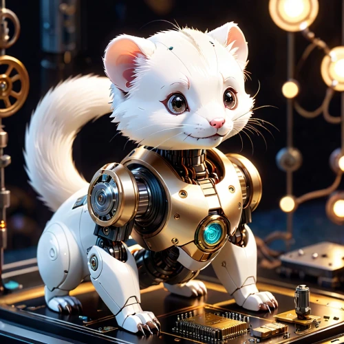 chat bot,year of the rat,minibot,lucky cat,doll cat,dormouse,hamster buying,pet,computer mouse,cat warrior,atlas squirrel,hamster,rataplan,musical rodent,rat na,soft robot,white cat,figaro,anthropomorphized animals,napoleon cat,Anime,Anime,Cartoon