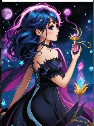 queen of the night,fairy galaxy,zodiac sign libra,rem in arabian nights,fantasia,constellation lyre,horoscope libra,celestial event,rosa ' amber cover,sorceress,blue enchantress,cassiopeia,cosmos wind,vanessa (butterfly),acerola,virgo,luna,fairy queen,horoscope pisces,rosa 'the fairy,Unique,Design,Sticker