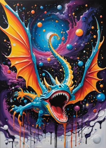 painted dragon,graffiti art,psychedelic art,cuthulu,wyrm,dragon,fire breathing dragon,black dragon,charizard,dragon design,dragon fire,basilisk,kraken,dragons,manta,chondro,dihydro,unicorn art,cosmic eye,draconic,Conceptual Art,Graffiti Art,Graffiti Art 08
