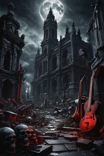 blood church,orchestra,cello,orchestral,violinists,philharmonic orchestra,music instruments,haunted cathedral,cellist,violoncello,dark art,violins,musical background,violin,music store,dance of death,string instruments,hall of the fallen,music background,murder of crows,Conceptual Art,Fantasy,Fantasy 03