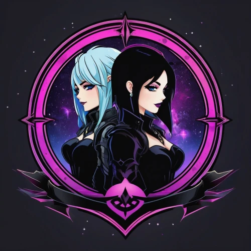 gemini,witch's hat icon,edit icon,life stage icon,steam icon,kr badge,game illustration,monsoon banner,zodiac sign gemini,twitch icon,bot icon,twitch logo,phone icon,store icon,party banner,duo,gothic portrait,arrow logo,growth icon,vector image,Unique,Design,Logo Design