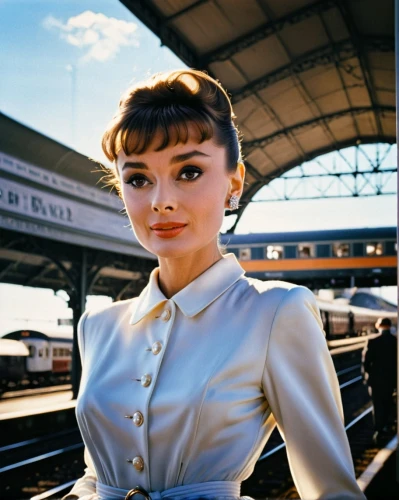 audrey hepburn-hollywood,audrey hepburn,audrey,the girl at the station,retro woman,model years 1960-63,stewardess,model years 1958 to 1967,13 august 1961,retro women,hepburn,model train figure,retro girl,vintage woman,cigarette girl,1965,vintage fashion,joan collins-hollywood,pompadour,jean simmons-hollywood,Illustration,Retro,Retro 06