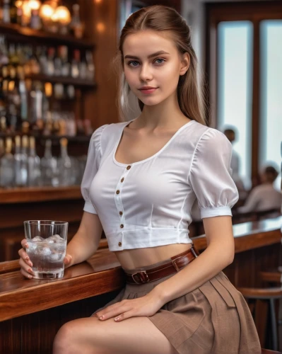 barmaid,waitress,bartender,barista,woman at cafe,unique bar,cocktail dress,cocktail,bar,female alcoholism,waiting staff,margarita,girl in t-shirt,girl in white dress,pub,young woman,cocktails,piano bar,two glasses,cotton top