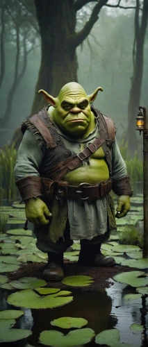 ogre,swamp,the ugly swamp,yoda,orc,frog background,swamp football,swampy landscape,goblin,frog man,bog,lopushok,minion hulk,fenek,jedi,nuphar,pond turtle,goki,fgoblin,aquatic herb,Unique,3D,Modern Sculpture