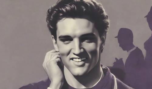 elvis presley,elvis,pompadour,chaplin,charlie chaplin,payphone,video-telephony,rockabilly,telephone,retro 1950's clip art,phone icon,model years 1958 to 1967,quiff,model years 1960-63,man talking on the phone,matruschka,60's icon,vintage boy,killer smile,ken,Digital Art,Classicism