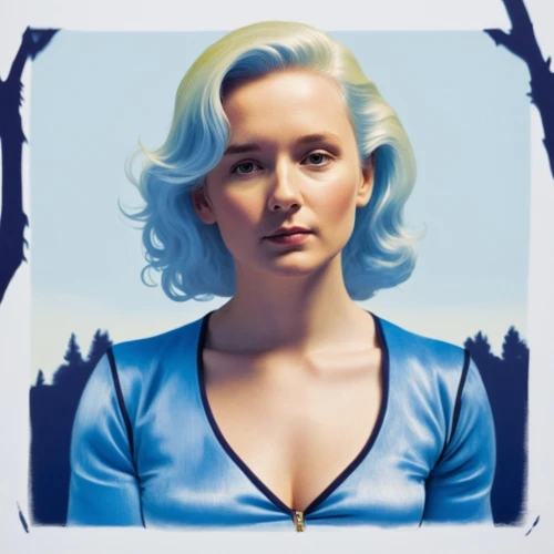 pixie-bob,holly blue,winterblueher,elsa,mazarine blue,retro woman,blue painting,blu,blue hair,wpap,blue,spotify icon,blue background,blue jasmine,marylyn monroe - female,portrait background,blue enchantress,femme fatale,pixie,blue heart,Art,Artistic Painting,Artistic Painting 24