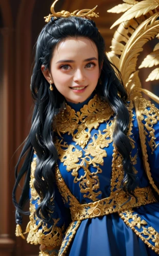 vax figure,female doll,princess sofia,cgi,fairy tale character,cepora judith,doll figure,shuanghuan noble,mulan,violet head elf,3d fantasy,3d model,3d figure,sterntaler,celtic queen,boast,girl in a historic way,collectible doll,doll's facial features,suit of the snow maiden,Anime,Anime,General