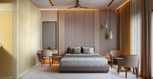 room divider,sleeping room,modern room,boutique hotel,guest room,bedroom,danish room,contemporary decor,guestroom,japanese-style room,bamboo curtain,interior decoration,interior modern design,great room,hinged doors,modern decor,hotel hall,canopy bed,hallway space,gold wall