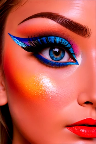 neon makeup,eyes makeup,vibrant color,makeup artist,pop art colors,women's cosmetics,peacock eye,colorful bleter,nautical colors,colourful,intense colours,cosmetics,make-up,eye shadow,neon colors,vibrant,airbrushed,splash of color,eyeshadow,pop art effect,Conceptual Art,Oil color,Oil Color 25