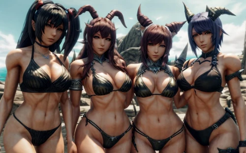 anime 3d,kos,stand models,massively multiplayer online role-playing game,x3,3d fantasy,kotobukiya,dark elf,game characters,skyrim,female warrior,angels of the apocalypse,mma,body-building,lancers,figure group,fitness and figure competition,evangelion eva 00 unit,ephedra,play figures