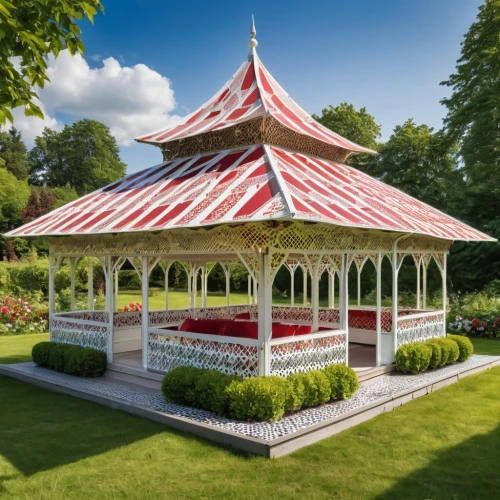 pop up gazebo,gazebo,bandstand,circus tent,red roof,carnival tent,greenhouse cover,pergola,harrogate,indian tent,merry-go-round,children's playhouse,event tent,garden furniture,knight tent,pavilion,large tent,kensington gardens,garden buildings,musical dome,Photography,General,Realistic